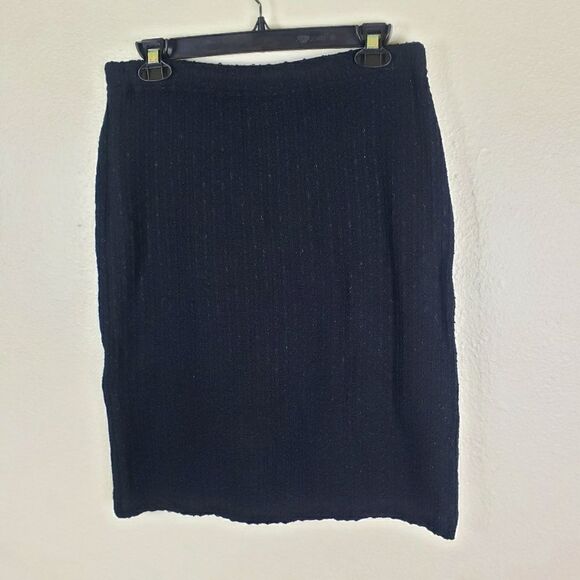 Women's Designer St. John Evening Black Santana Knit Pencil Skirt Size 06 - Picture 3 of 8